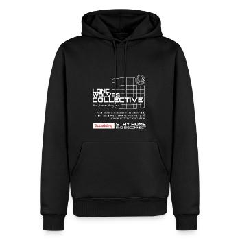 LoneWolvesCollective - Funny Introvert T-Shirt for - Männer Premium Bio Hoodie - Schwarz - Vorne - Nico (187cm)