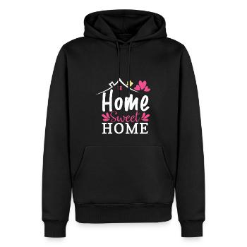 Home Sweet Home, home is the most beautiful - Men’s Premium Organic Hoodie - black - Front - Nico (187cm)