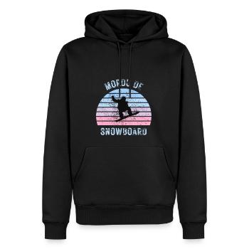 Mordu de Snowboard 2 - Sweat à capuche Premium bio Homme - noir - Devant - Nico (187cm)