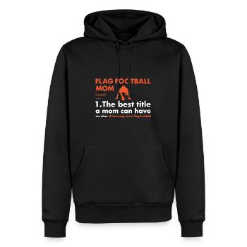 Sport Maman Définition Flag Football - Sweat à capuche Premium bio Homme - noir - Devant - Nico (187cm)