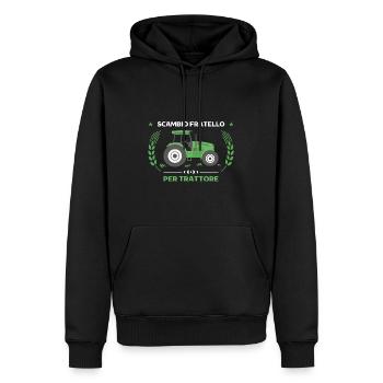 Agricoltura Scambio Fratello Per Trattore Trattore - Männer Premium Bio Hoodie - Schwarz - Vorne - Nico (187cm)