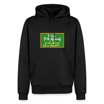 Paraprofessionnel - Sweat à capuche Premium bio Homme - noir - Devant - Nico (187cm)