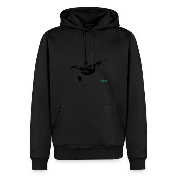 Killer whale - Men’s Premium Organic Hoodie - black - Front - Nico (187cm)