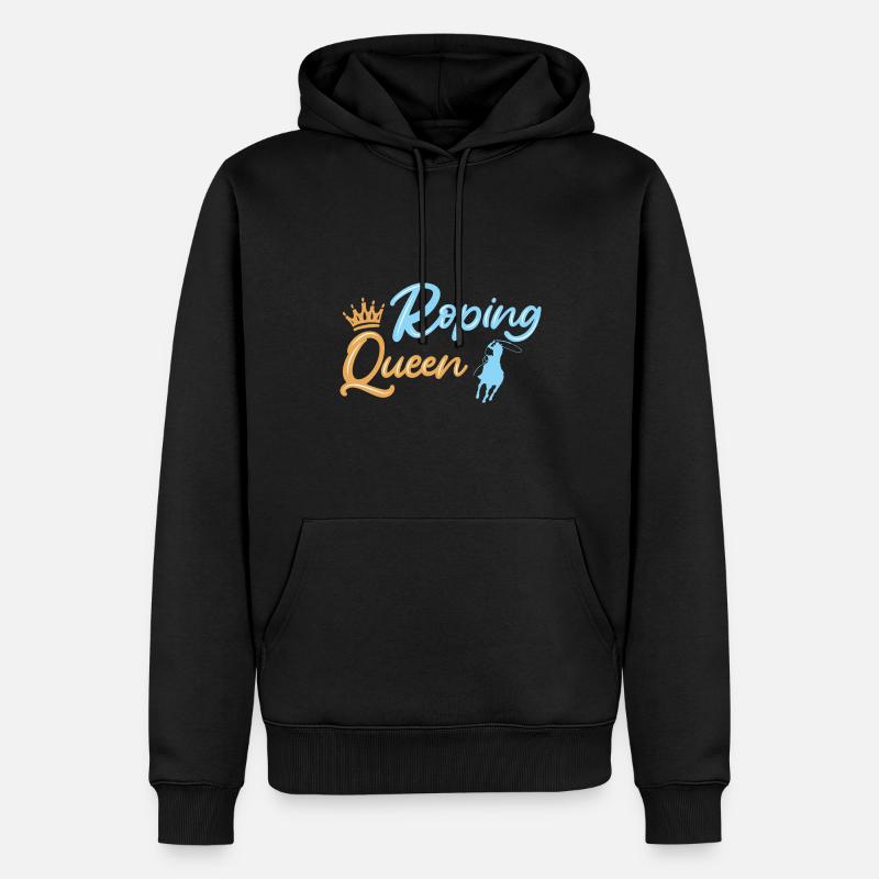 Équipe Roping - Sweat à capuche Premium bio Homme - noir