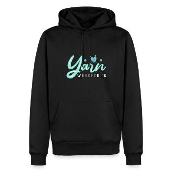 Stricken Stricknadel Wolle Lustiges - Männer Premium Bio Hoodie - Schwarz - Vorne - Nico (187cm)