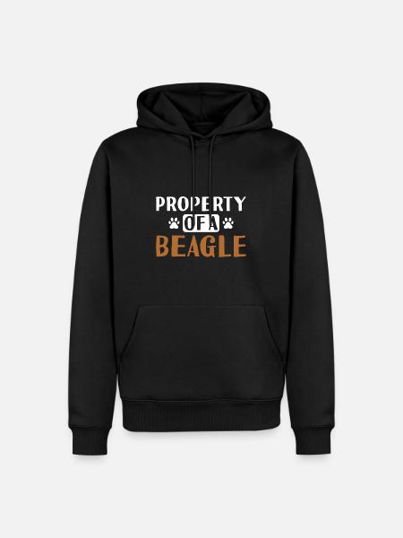 Propriété D’un Beagle - Sweat à capuche Premium bio Homme - noir