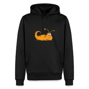 limaceee 10 - Sweat à capuche Premium bio Homme - noir - Devant - Nico (187cm)