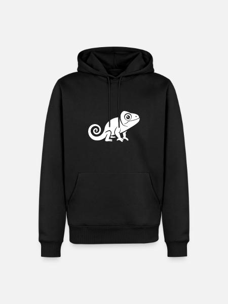 caméléon - Sweat à capuche Premium bio Homme - noir