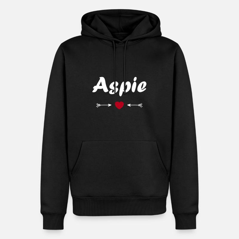 Aspie - Sweat à capuche Premium bio Homme - noir