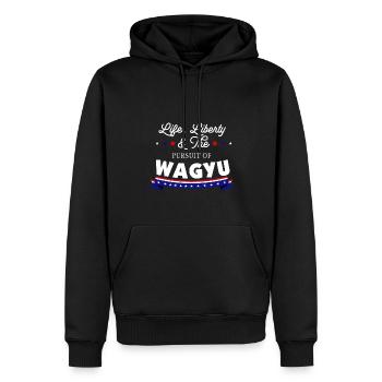 La vie, la liberté et la poursuite des Japonais - Sweat à capuche Premium bio Homme - noir - Devant - Nico (187cm)