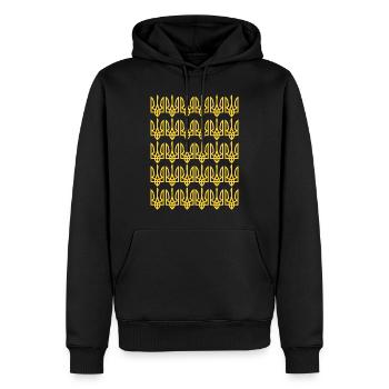 UKRAINE modèle de symbole ukrainien ukraine - Sweat à capuche Premium bio Homme - noir - Devant - Nico (187cm)