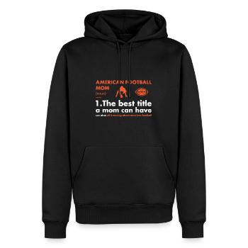 Sport Maman Définition Football américain - Sweat à capuche Premium bio Homme - noir - Devant - Nico (187cm)