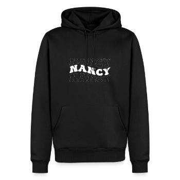 Funny Nancy Groovy 4 Men Women Cool Nancy Tie Dye - Men’s Premium Organic Hoodie - black - Front - Nico (187cm)