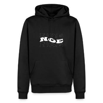 Funny Noe Groovy 4 Männer Frauen Cool Noe Batikfarbe - Männer Premium Bio Hoodie - Schwarz - Vorne - Nico (187cm)