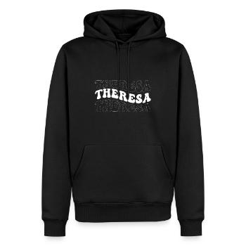 Lustige Theresa Groovy 4 Männer Frauen Cool Theresa Krawatte - Männer Premium Bio Hoodie - Schwarz - Vorne - Nico (187cm)
