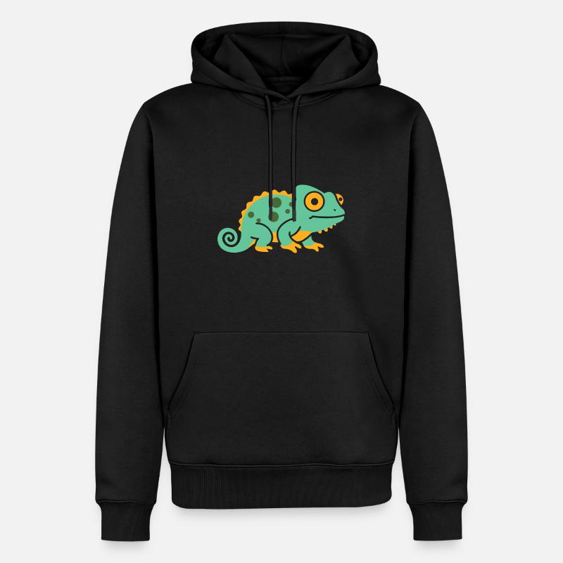 caméléon - Sweat à capuche Premium bio Homme - noir