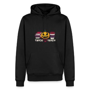 Lehrer Geschenkidee Halloween - Männer Premium Bio Hoodie - Schwarz - Vorne - Nico (187cm)