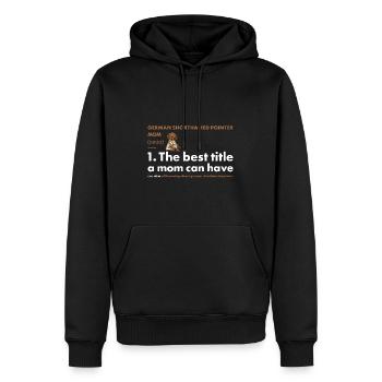 German Shorthaired Pointer Mom Definition - Men’s Premium Organic Hoodie - black - Front - Nico (187cm)
