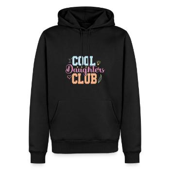 Cool Aunts Club Groovy Retro Aunt Mother's Day - Men’s Premium Organic Hoodie - black - Front - Nico (187cm)