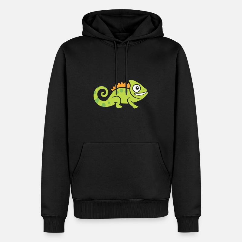 Chamäleon - Männer Premium Bio Hoodie - Schwarz