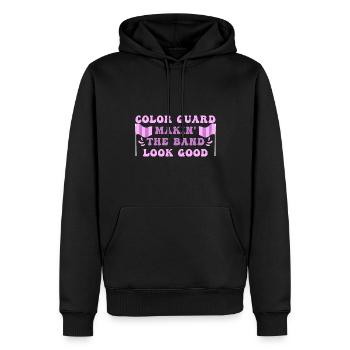 Garde de couleur - Sweat à capuche Premium bio Homme - noir - Devant - Nico (187cm)