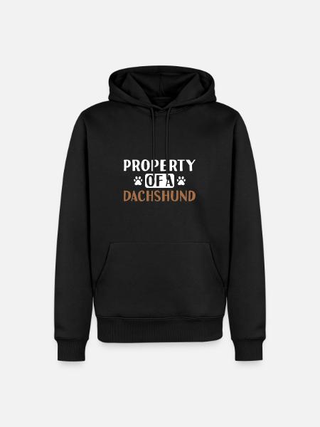 Propriété D’Un Teckel - Sweat à capuche Premium bio Homme - noir