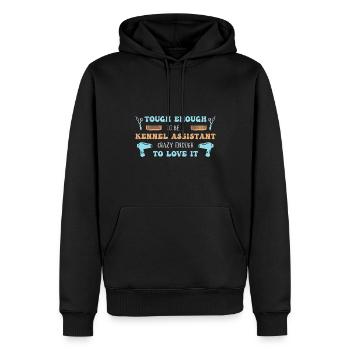 Toiletteur pour chiens Toiletteur pour chien - Sweat à capuche Premium bio Homme - noir - Devant - Nico (187cm)