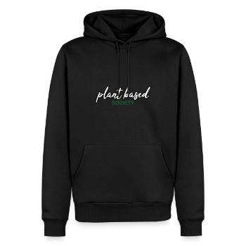 Société à base de plantes Végétalien Végétarien - Sweat à capuche Premium bio Homme - noir - Devant - Nico (187cm)