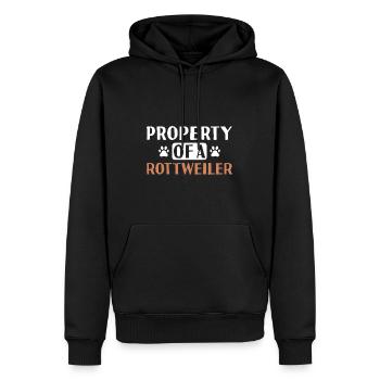 Property Of A Rottweiler - Männer Premium Bio Hoodie - Schwarz - Vorne - Nico (187cm)