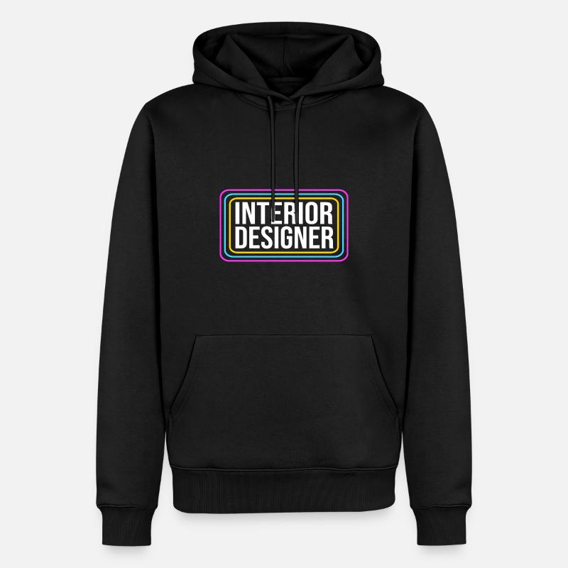 Architecte d’intérieur Architecture Architecte - Sweat à capuche Premium bio Homme - noir