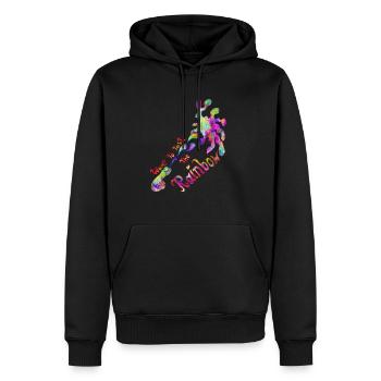 Taste the Rainbow - Männer Premium Bio Hoodie - Schwarz - Vorne - Nico (187cm)