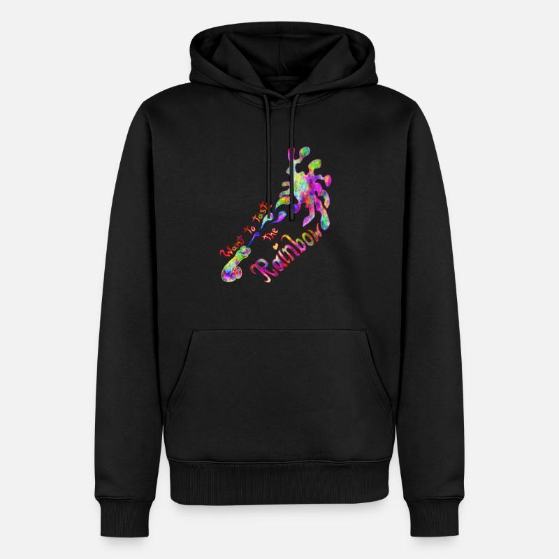 Taste the Rainbow - Männer Premium Bio Hoodie - Schwarz