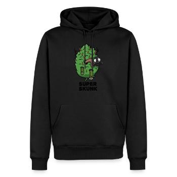 Super Skunk Marijuana Bud - Sweat à capuche Premium bio Homme - noir - Devant - Nico (187cm)