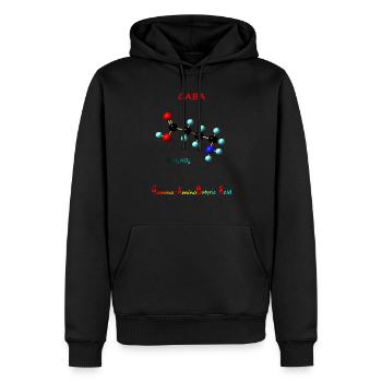 GABA - Rosie Aldrich - Sweat à capuche Premium bio Homme - noir - Devant - Nico (187cm)