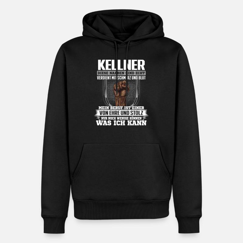 KELLNER - Ehre und Stolz - Männer Premium Bio Hoodie - Schwarz