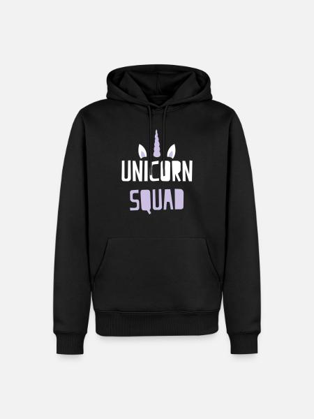 unicorn squad - Men’s Premium Organic Hoodie - black
