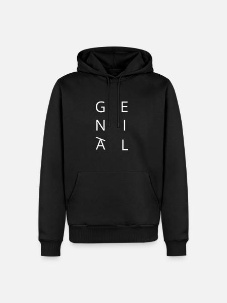 genital1 - Men’s Premium Organic Hoodie - black