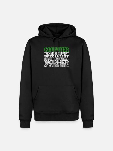 Technician (IT) - Men’s Premium Organic Hoodie - black