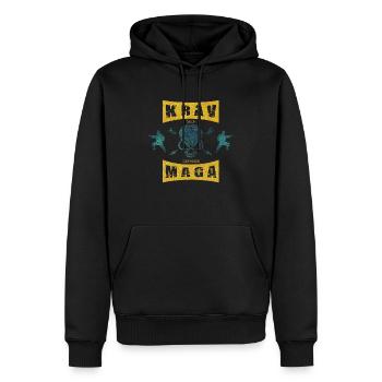 Krav Maga cadeau d'anniversaire militaire israélien - Sweat à capuche Premium bio Homme - noir - Devant - Nico (187cm)