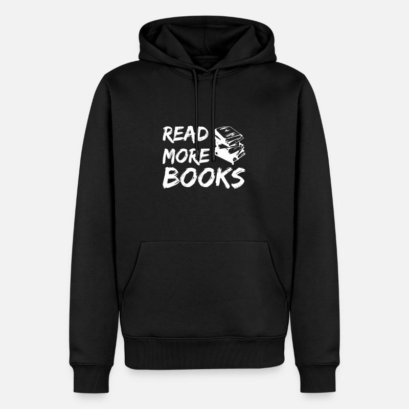 Read more books - Männer Premium Bio Hoodie - Schwarz