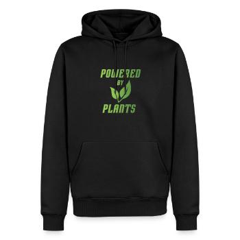 végétalien - Sweat à capuche Premium bio Homme - noir - Devant - Nico (187cm)