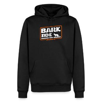 COME TO THE PARK SIDE - German Shepard Dogt shirt - Männer Premium Bio Hoodie - Schwarz - Vorne - Nico (187cm)