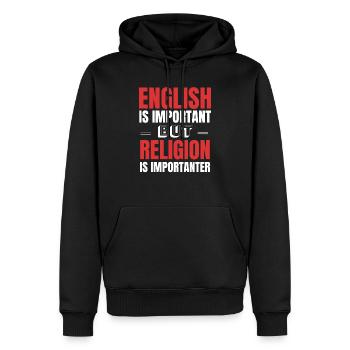 Religion Lehrer Lehrerin Geschenkidee - Männer Premium Bio Hoodie - Schwarz - Vorne - Nico (187cm)