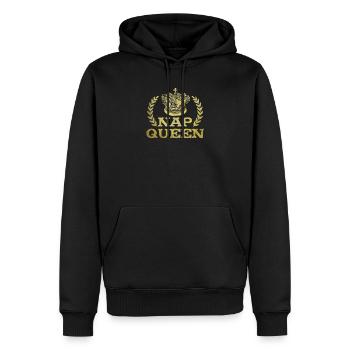 Nap Queen Funny Napping Gift - Men’s Premium Organic Hoodie - black - Front - Nico (187cm)