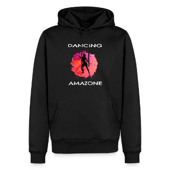Dancing Amazone Powerfrau Amazone Kämpferin - Männer Premium Bio Hoodie - Schwarz - Vorne - Nico (187cm)