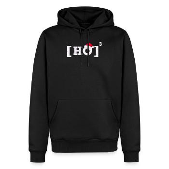Weihnachten T-Shirt Weihnachtsmann Motiv Kids - Männer Premium Bio Hoodie - Schwarz - Vorne - Nico (187cm)
