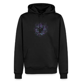 Scorpion - Sweat à capuche Premium bio Homme - noir - Devant - Nico (187cm)