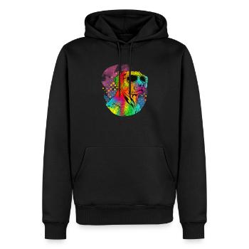 Rhodesian Ridgeback - Men’s Premium Organic Hoodie - black - Front - Nico (187cm)