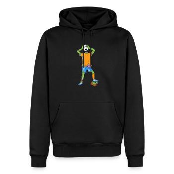 Zombie Football Ball Game Monstre Halloween Tot - Sweat à capuche Premium bio Homme - noir - Devant - Nico (187cm)