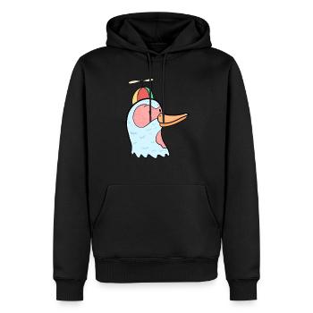 Ente Entchen Propeller Schulkind Geschenkidee - Männer Premium Bio Hoodie - Schwarz - Vorne - Nico (187cm)
